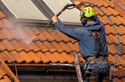 Démoussage et hydrofuge de toiture à Fayet